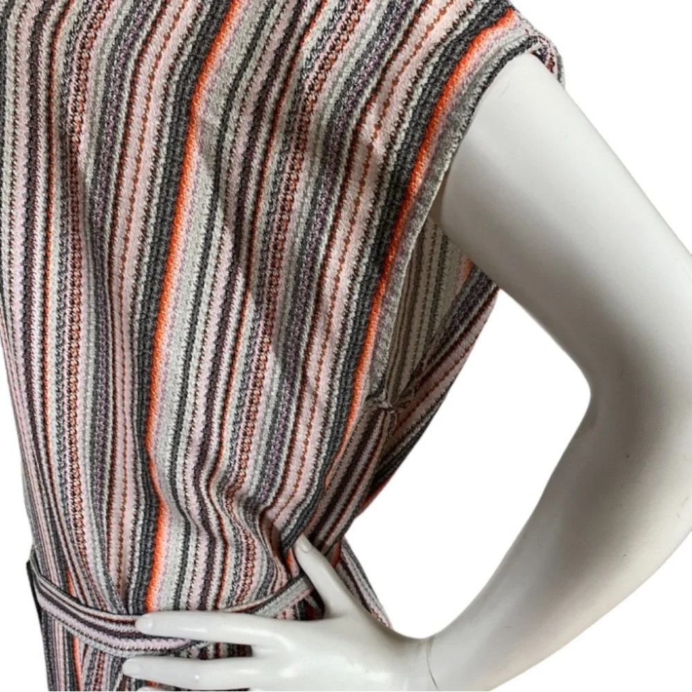 dRA Antropologie Boho Midi Pullover Multicolored Striped Sleeveless Dress Small - Picture 8 of 16